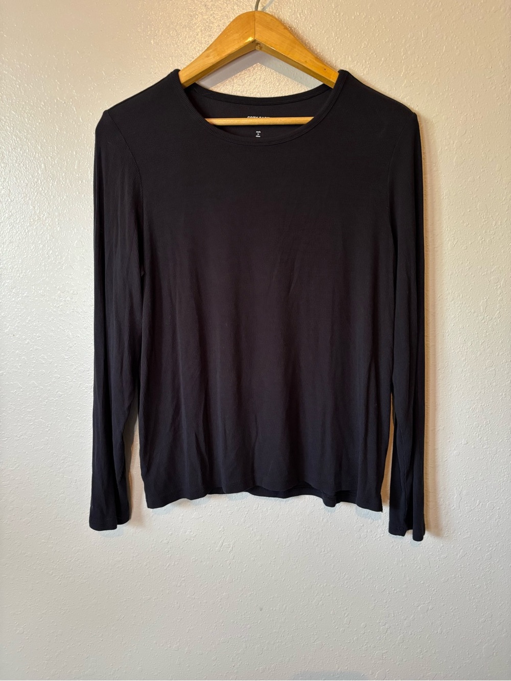 Cozy earth ribbed long sleeve
